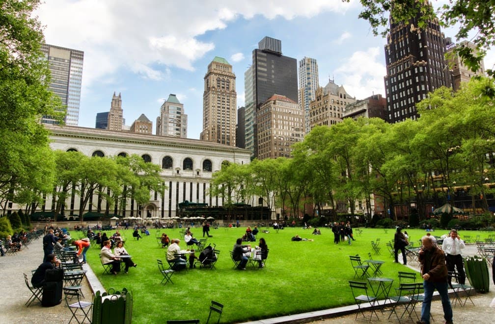 Parque Bryant Park em Nova York