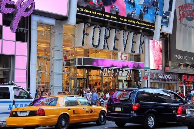 Lojas Forecer 21 em Nova York