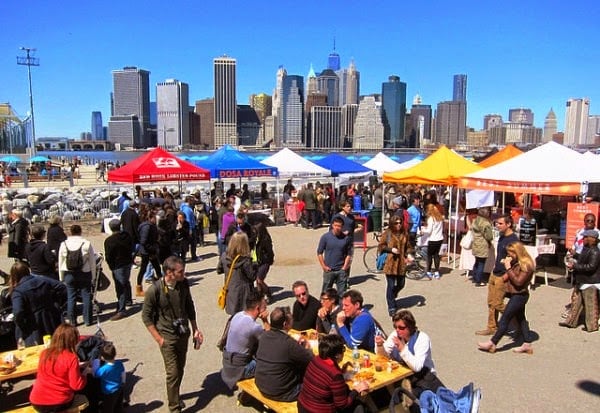 Feira gastronômica de Smorgasburg em Nova York