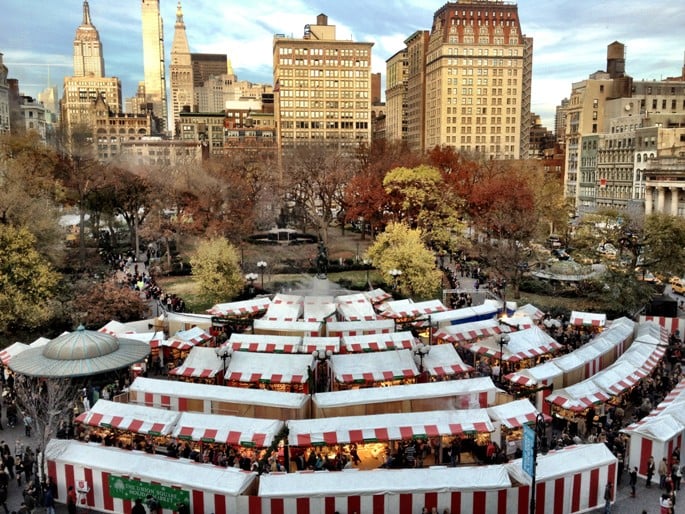 Feira de Natal Union Square Nova York