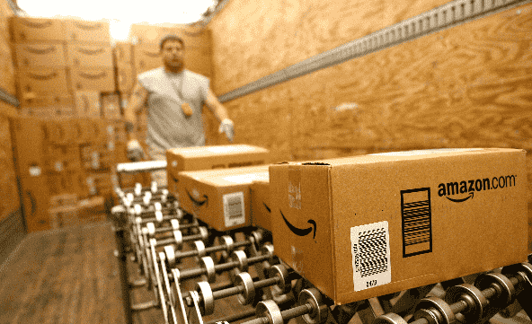 Compras online pela Amazon em Nova York