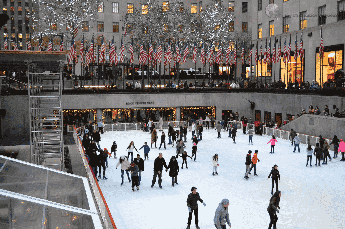 Patinação no gelo em Nova York: Rockfeller Center