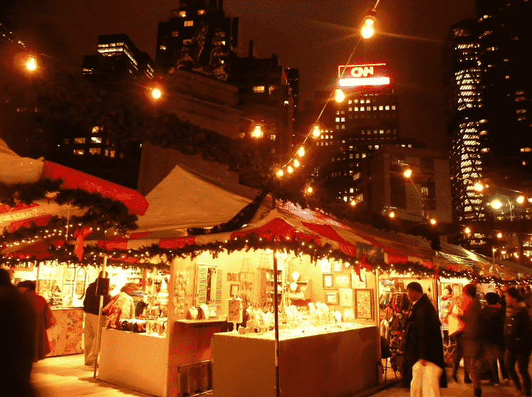 Mercados de Natal em Nova York