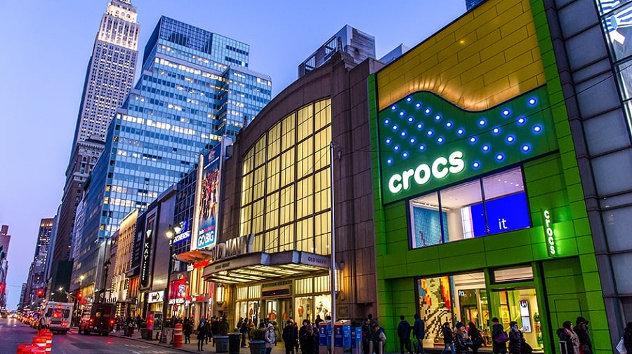 Crocs em Nova York