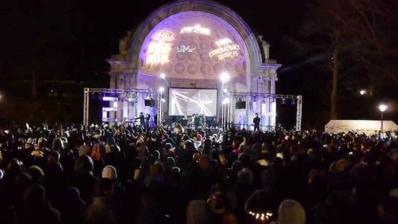 Noite de Ano Novo no Central Park