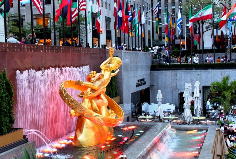 Atrações no Rockefeller Center em Nova York 