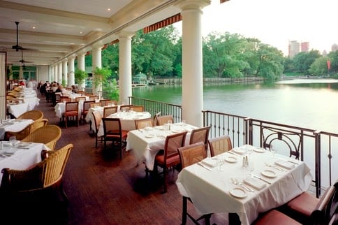 Estrutura do restaurante Loeb Boathouse