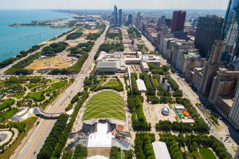 Parque Millenium Park em Chicago