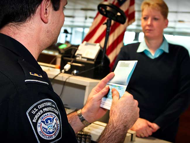 Imigração para entrar nos Estados Unidos