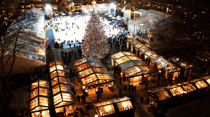 Mercados de Natal em Nova York