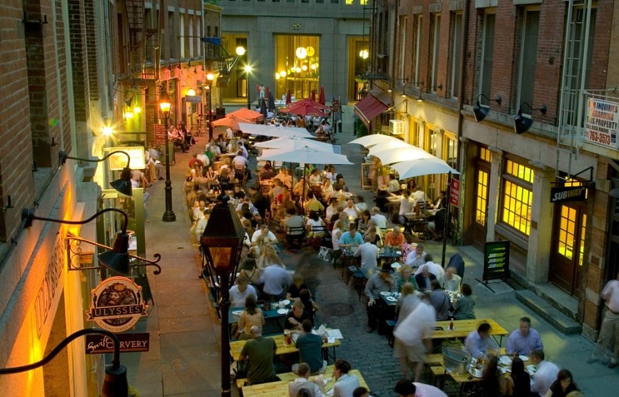 Stone Street em Nova York: Rua de Bares e Restaurantes