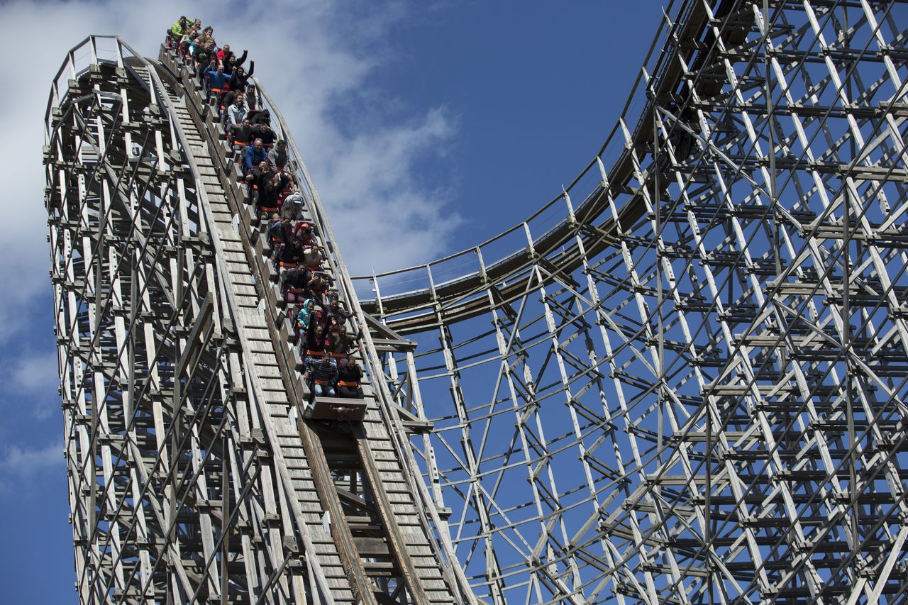 Montanha-russa do Six Flags em New Jersey