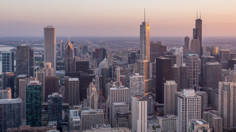 Vista aérea de Chicago