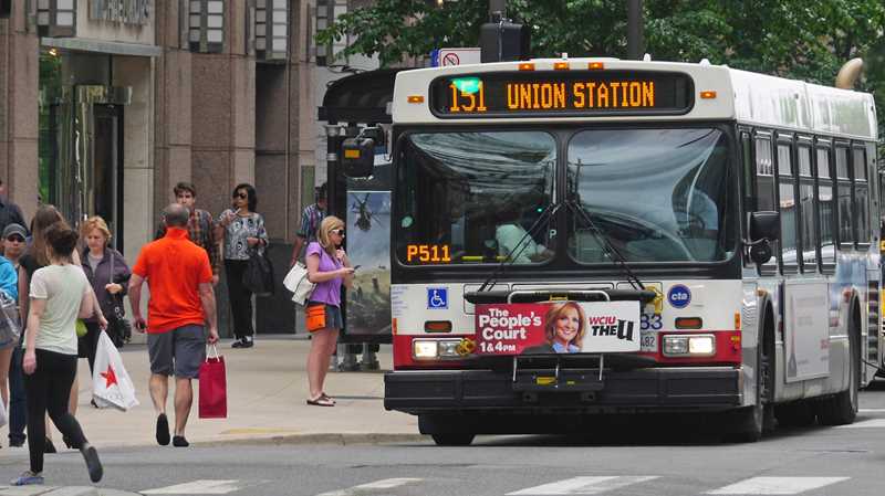 Ônibus em Chicago