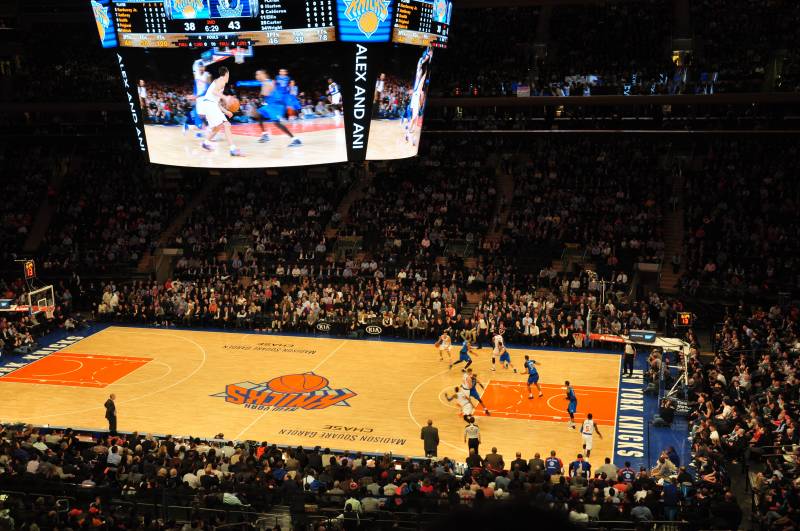 Jogo da NBA em Nova York