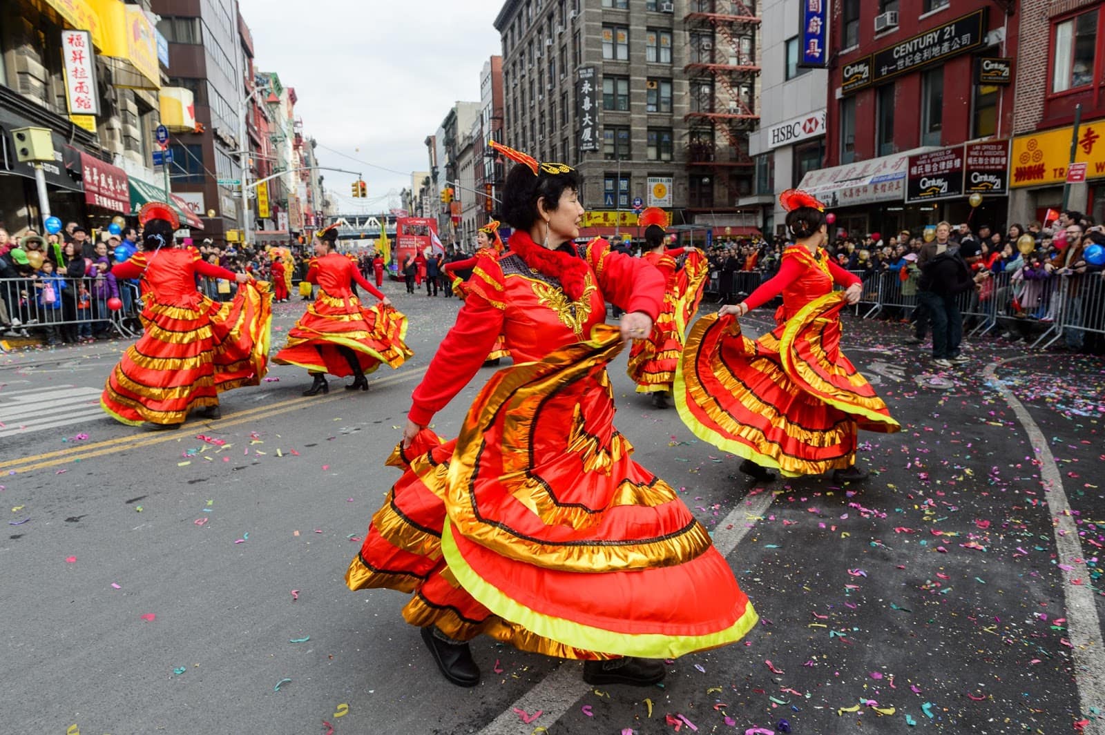 Evento de dança em Chinatown NY