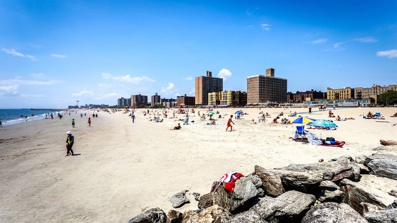 Brighton Beach no Brooklyn em Nova York