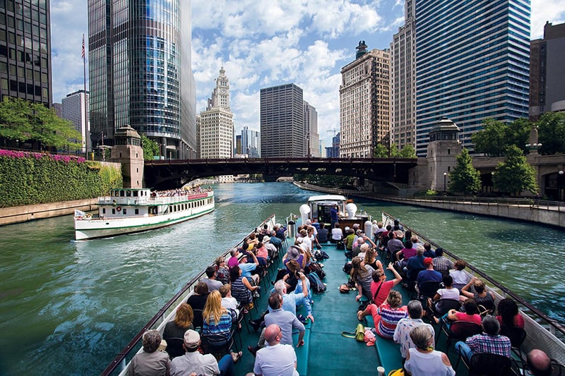 Passeio pelo Chicago River