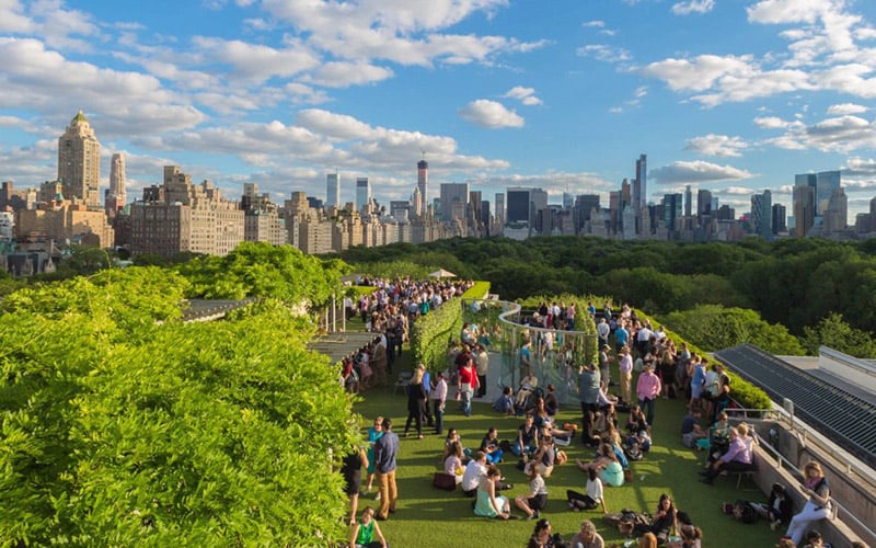 Roof Garden no Metropolitan Museum em Nova York