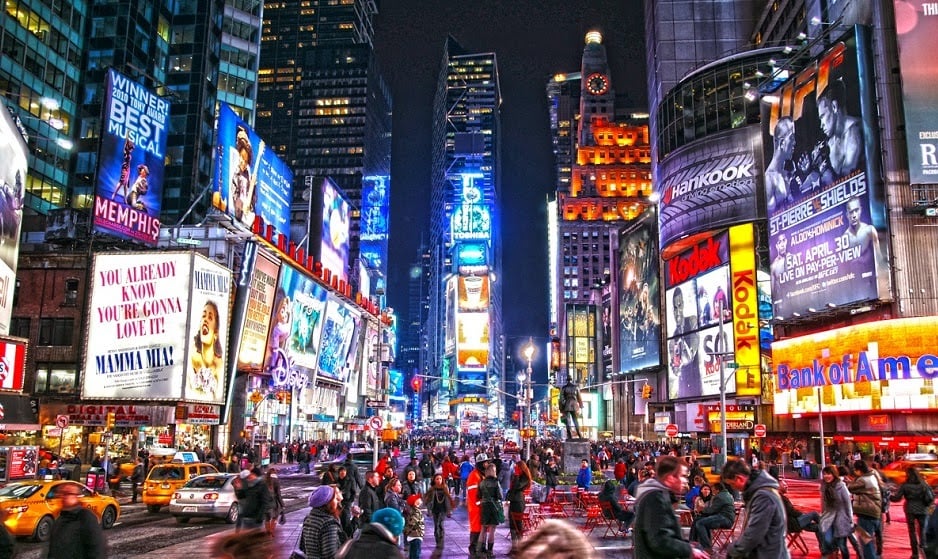 Times Square à noite