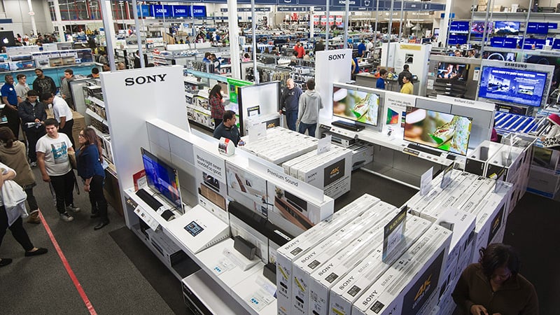 Consumers shop in a Best Buy store in Fairfax, Virginia on November 26, 2015, on a Black Friday sale that started a day earlier during Thanksgiving evening. The US holiday shopping season kicks off with “Black Friday” — the day after the Thanksgiving holiday — with a frenzy expected at stores around the country as […]