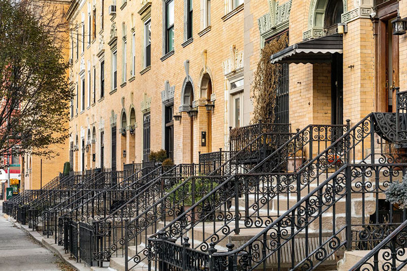 Harlem Striver’s Row no Harlem em Nova York