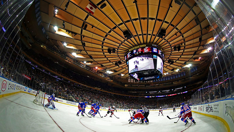 Hockey no gelo em Nova York