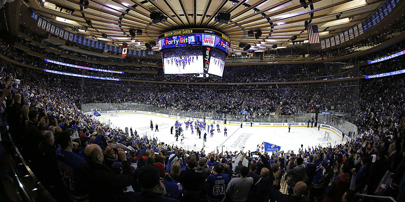 Jogo de hockey em Nova York