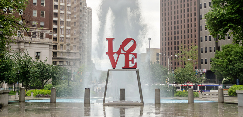 Love Park na Filadélfia