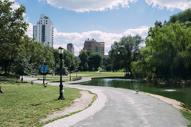 Morningside Park no Harlem em Nova York