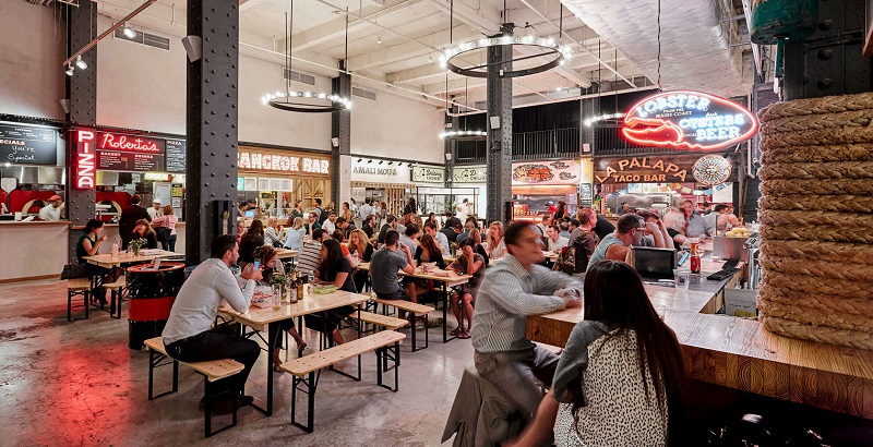 Food Hall em Nova York