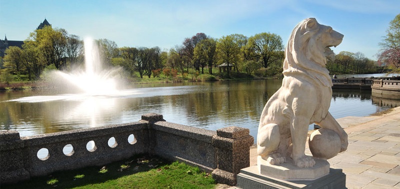 Branch Brook Park em Newark na Nova Jersey