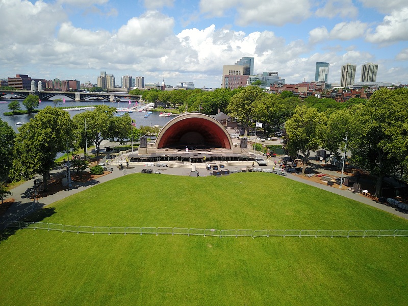 Assistir a um evento no Hatch Memorial Shell