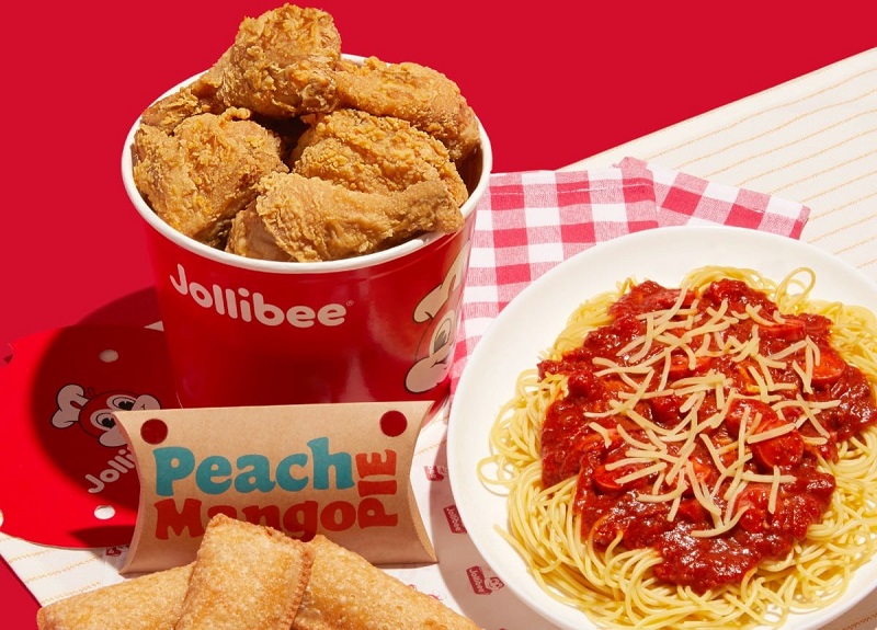 Refeição na Jollibee em Nova York