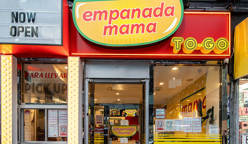 Entrada da Empanada Mama em Nova York