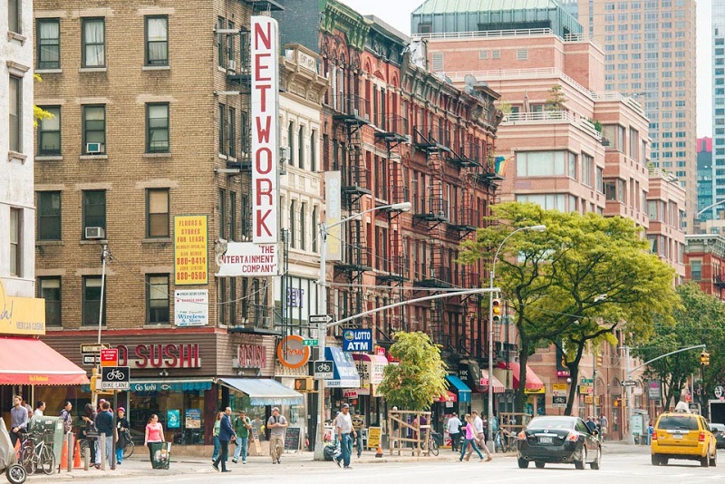 Bairro Hell's Kitchen em Nova York