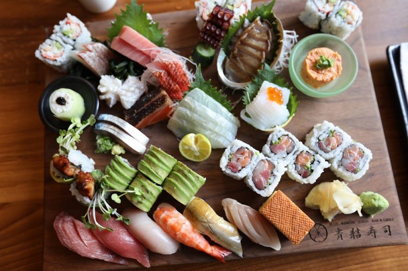 Comida do Blue Ribbon Sushi no SoHo em Nova York