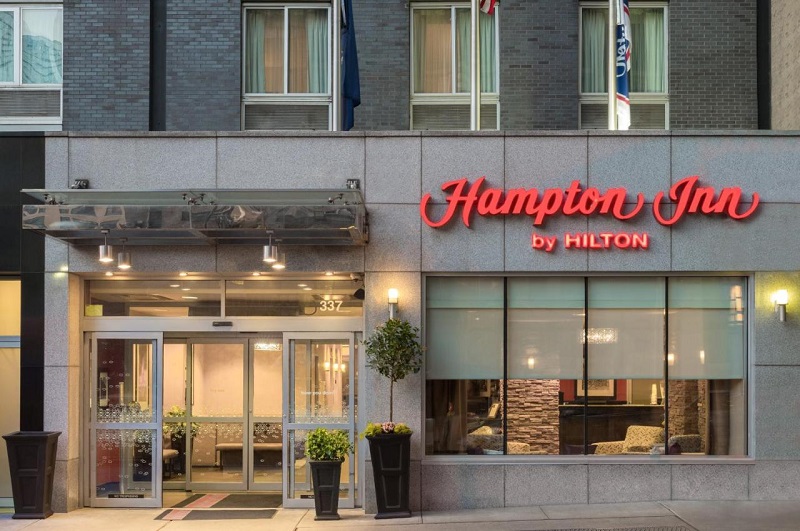 Entrada do hotel Hampton Inn Manhattan Times Square North 