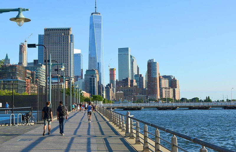 Rio Hudson Park em Nova York