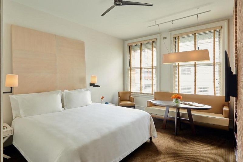 Quarto do hotel The Mercer no bairro SoHo em Nova York