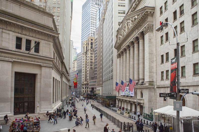 Rua Wall Street em Nova York