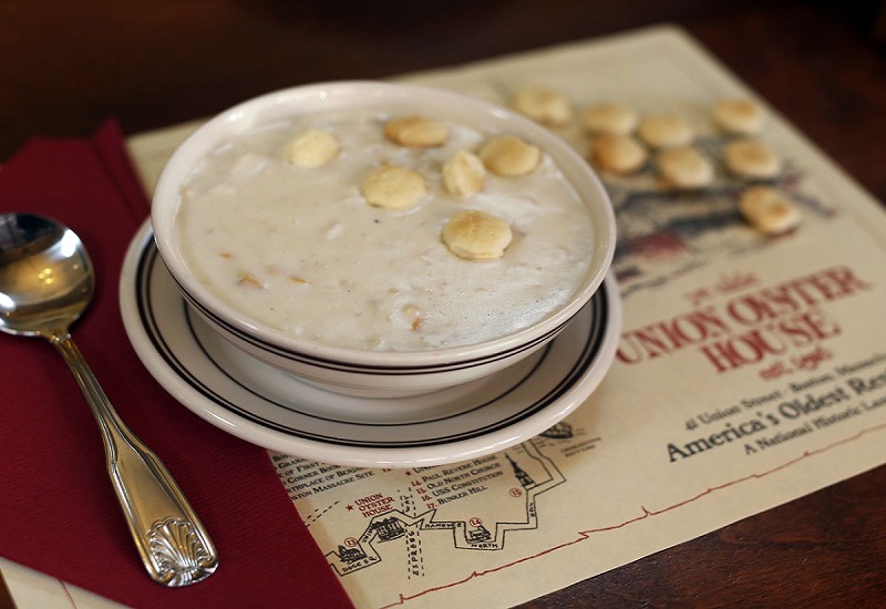 Sopa Clam Chowder: comida típica em Boston