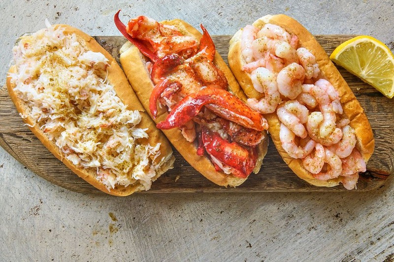 Sanduíches da lanchonete Luke's Lobster em Nova York