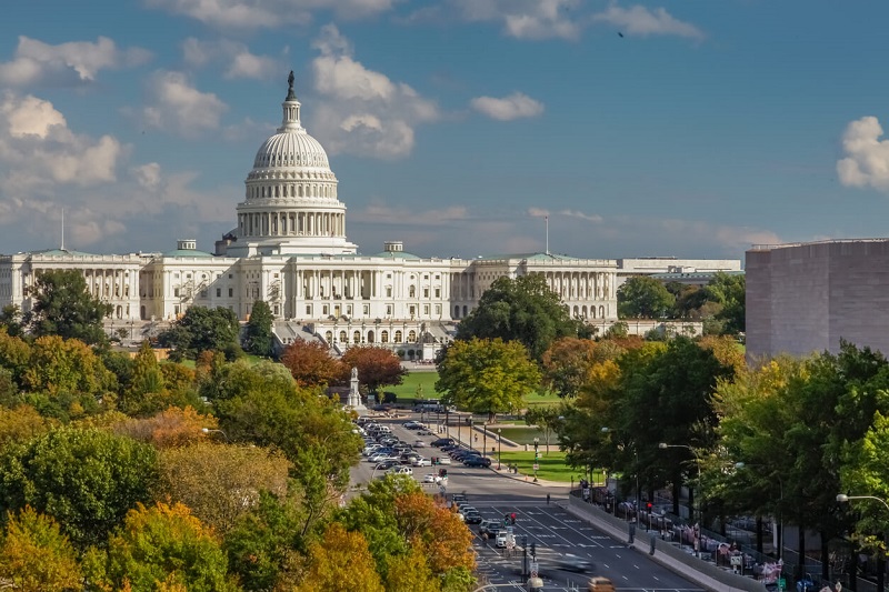 Mês de março em Washington