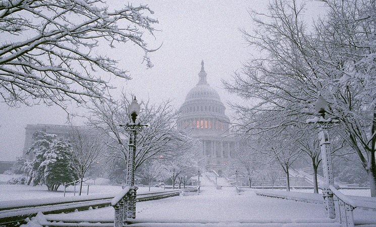 Meses com neve em Washington