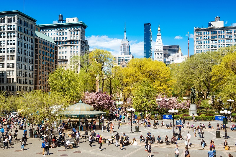 Praça Union Square em Nova York