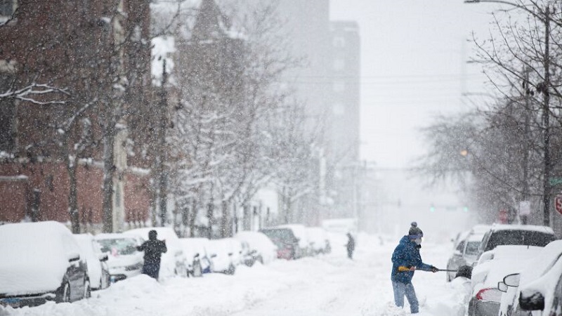 Neve em Chicago