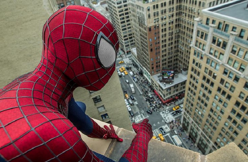 Cena de "Homem-Aranha" no bairro Queens