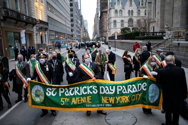 Desfile do dia de São Patrício em Nova York