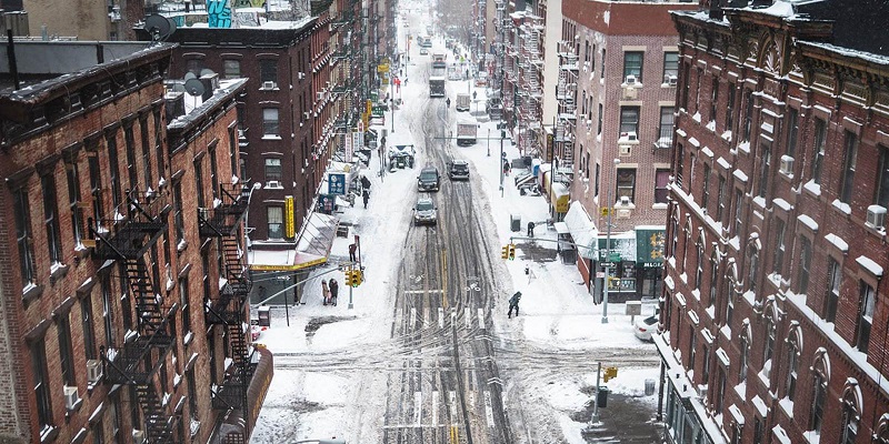 Dia de inverno em Nova York